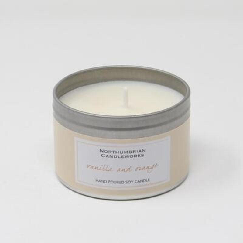 Enjoy the citrus freshness of just-picked Mediterranean oranges blended beautifully with bottom notes of vanilla giving a warming blend. Orange and Vanilla is subtle yet stylish. The large candle tin really does look as good as it smells and will sit beautifully on a shelf or coffee table or window sill. The choice is yours.